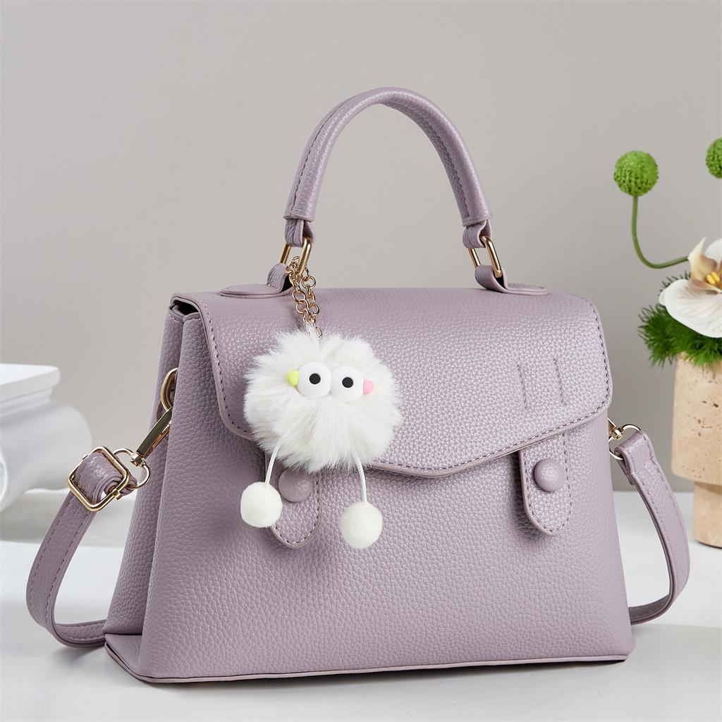 Fashion Large Capacity Pu Handbag For Casual Travel With Inner Zipper Pocket