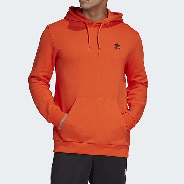 Adidas Originals Trefoil B+F TRFL Hoodie, Men Casual Sport Pullover Orange Tops GE0794