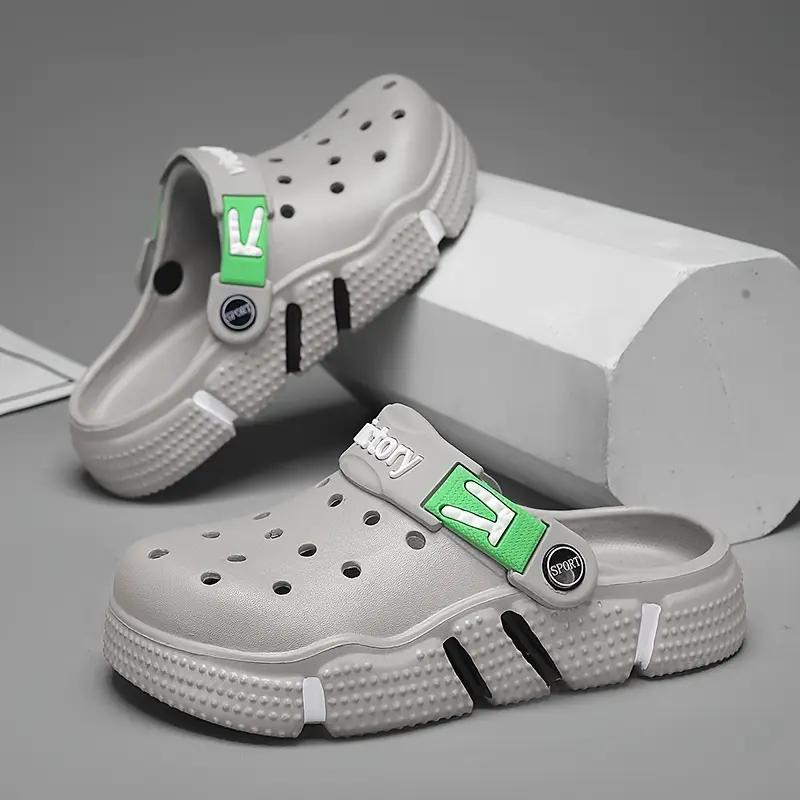 Casual Comfortable Slip On Home Shoes For Boys Girls, Breathable Non-slip Clogs For Indoor Bathroom, All Seasons