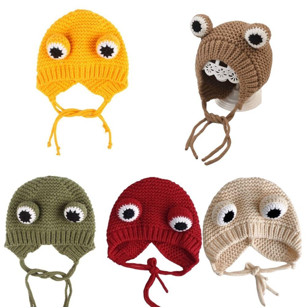 Lustige Warme Hunde Strickmütze Geräuschschutz Handgefertigt Haustier Kopfbedeckung Cartoon Verstellbare Hunde Ohrenschützer Cosplay Party