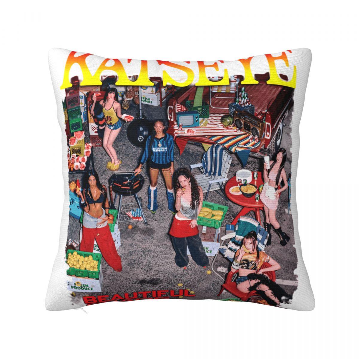 

Ключові брелоки Katseye Наволочки для подушок Чохол для подушки у вітальню Милий чохол для декоративної подушки 4545 30x30cm 12x12in