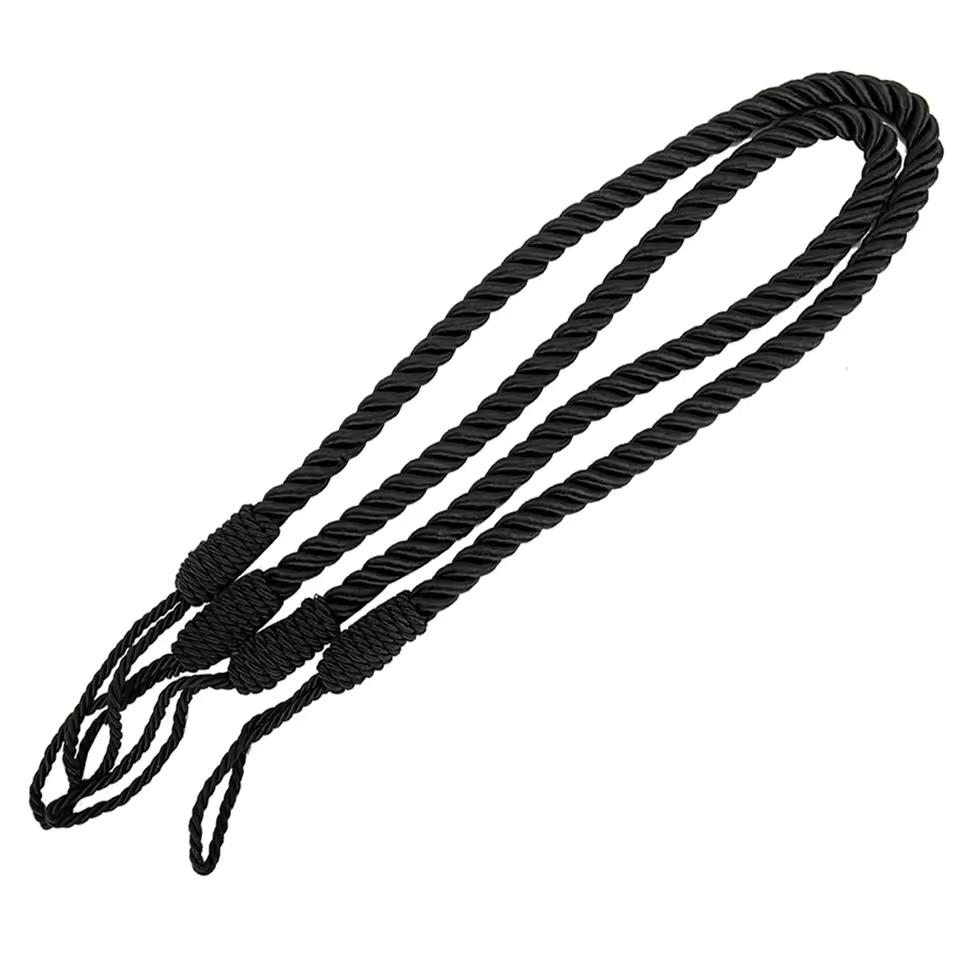 1set Handmade Weave Curtain Tieback Curtain Holder Clip Buckle Rope Home Decorative Room Accessories Curtain Tie Backs