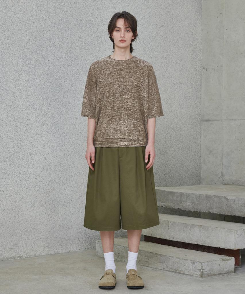 GLW Two-Tone Mixed Half Knit Brown