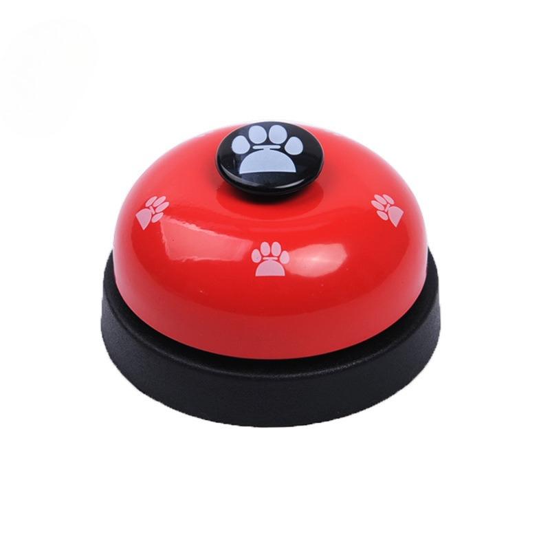 Pet Toy Training Called Dinner Small Bell Footprint Ring Dog Toys for Teddy Puppy Pet