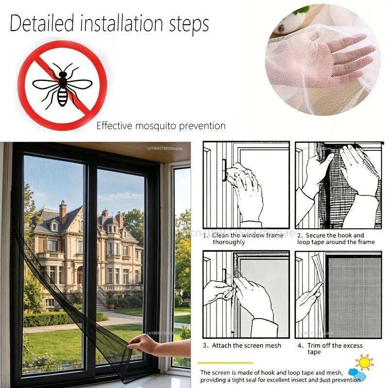 Anti Mosquito Net Indoor Insect Fly Mosquito Mesh Screen Curtain Home Protector Window Net High Quality Durable House Supplies