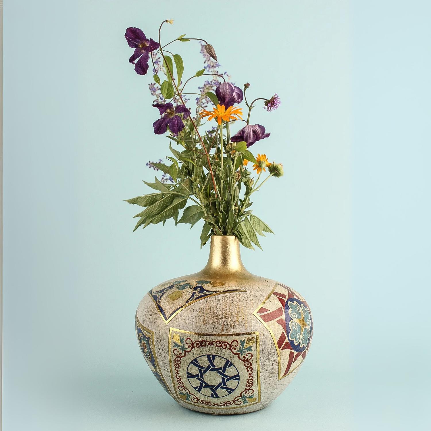 

Volant Handmade Ceramic Vase 17 cm зелений