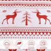 Christmas 3-piece Set With Red Reindeer Snowflake Pattern decoration, Soft ultra-fine Fiber Bedding Set