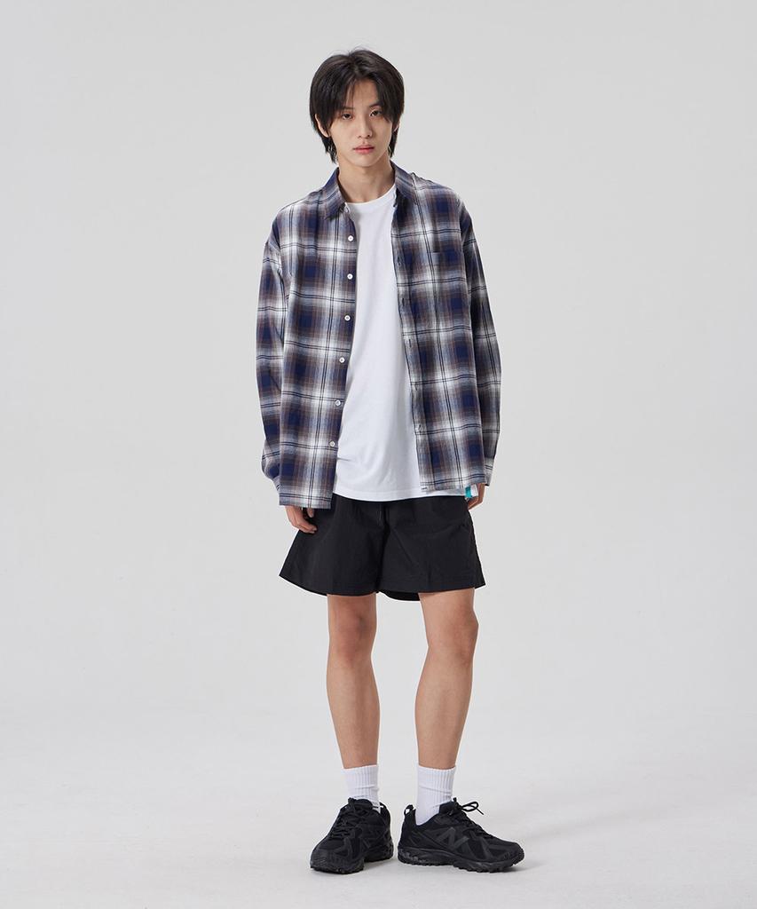 ASTRAL PROJECTION Basic Comfortable Nylon Shorts_Black