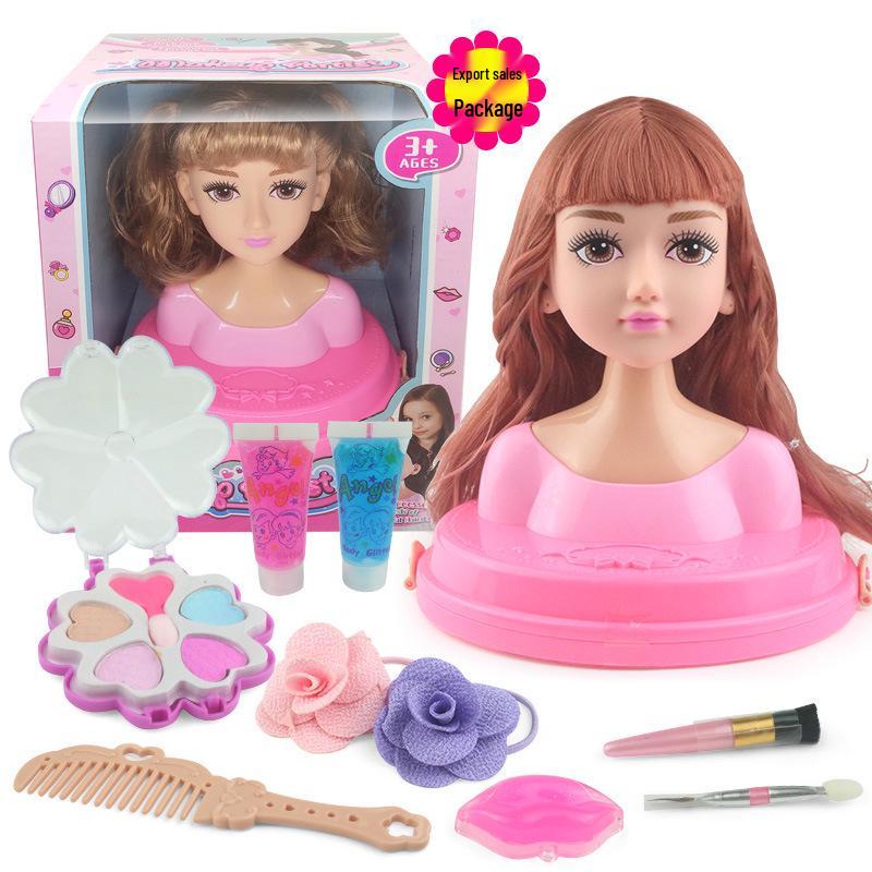 Hair Styling Barbie Doll Set: Half-body Princess Makeup Toy for Girls
