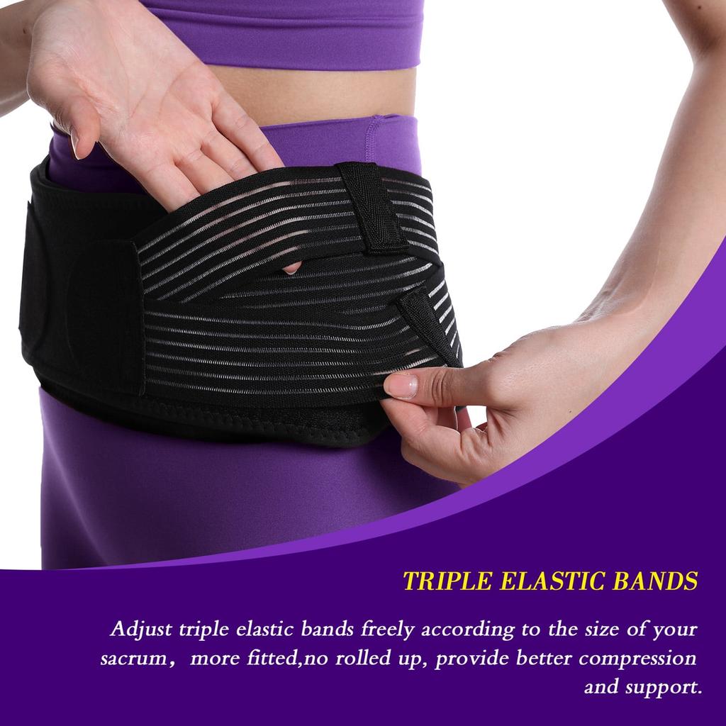 Lindert Ischiasnervschmerzen – Iliosakral-Hüftgurt mit verstellbarer Unterstützung für Männer und Frauen