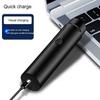 ABS Man Mini Shaver Portable Reusable Battery Powered USB Interface 360 Degree LED Home Business Travel Trimmer Clippers
