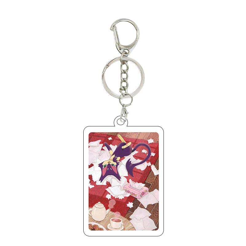 

Mewtwo Gardevoir Squirtle Bulbasaur Anime Cartoon Game Characters Double-sided Printing Acrylic Keychain Ring for Fans Gifts Toy about 5cm
