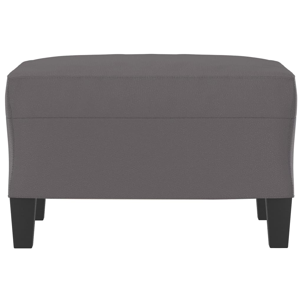 Footstool Gray 60x50x41 Cm Artificial Leather