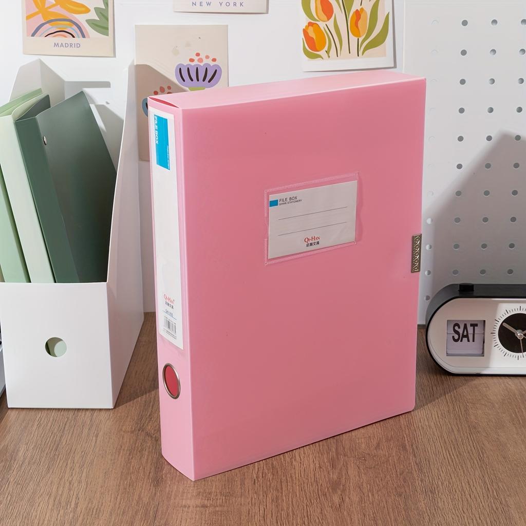 Morandi A4 File Folder for Accounting Vouchers, Document Storage Box, for Personnel And Financial Contracts, Office Supplies