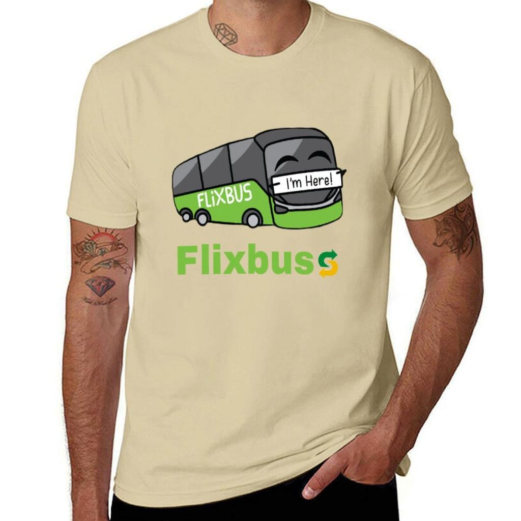 Flixbus T-Shirt Cute Clothes Hippie Clothes Anime Clothes Customs Men's T-shirts