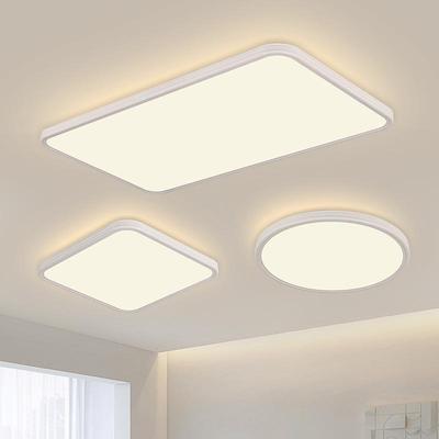 Full Spectrum Minimalist Ultra-Thin Eye Protection Ceiling Light - Modern Nordic Cream Style for Living Room/Bedroom