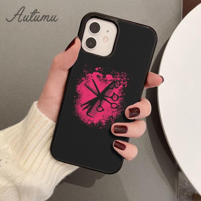 Friseursalon Haarstylist Werkzeuge Handyhülle für iPhone 17 Air 15 16 16e 11 12 13 14 Pro Max Plus Hülle coque Fundas Schale