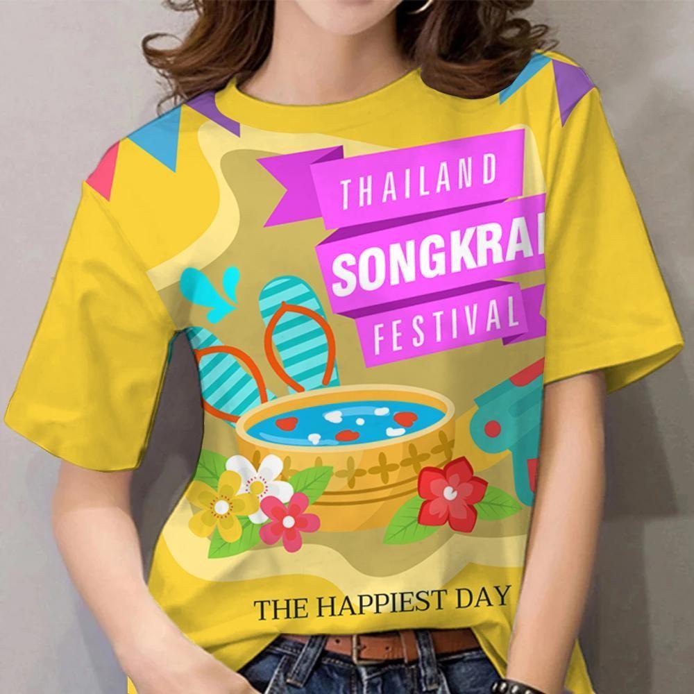 Women's Songkran Rainbow Graffiti T-shirt