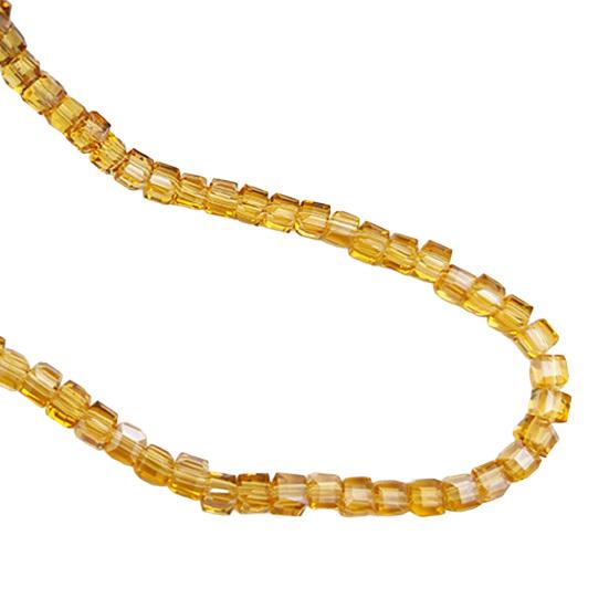 

4 мм граненые кубические бусины с гальваническим покрытием, искусственный хрусталь, бусины-разделители, блестящие бусины для рукоделия золотистый/шампанского