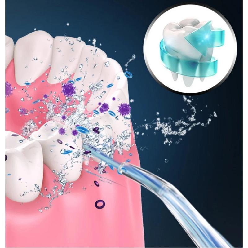 New Oral Irrigator Portable Dental Water Flosser USB Rechargeable Dental Water Jet Pick Flosser 4 Jet Tip 3 Modes Teeth Cleaner