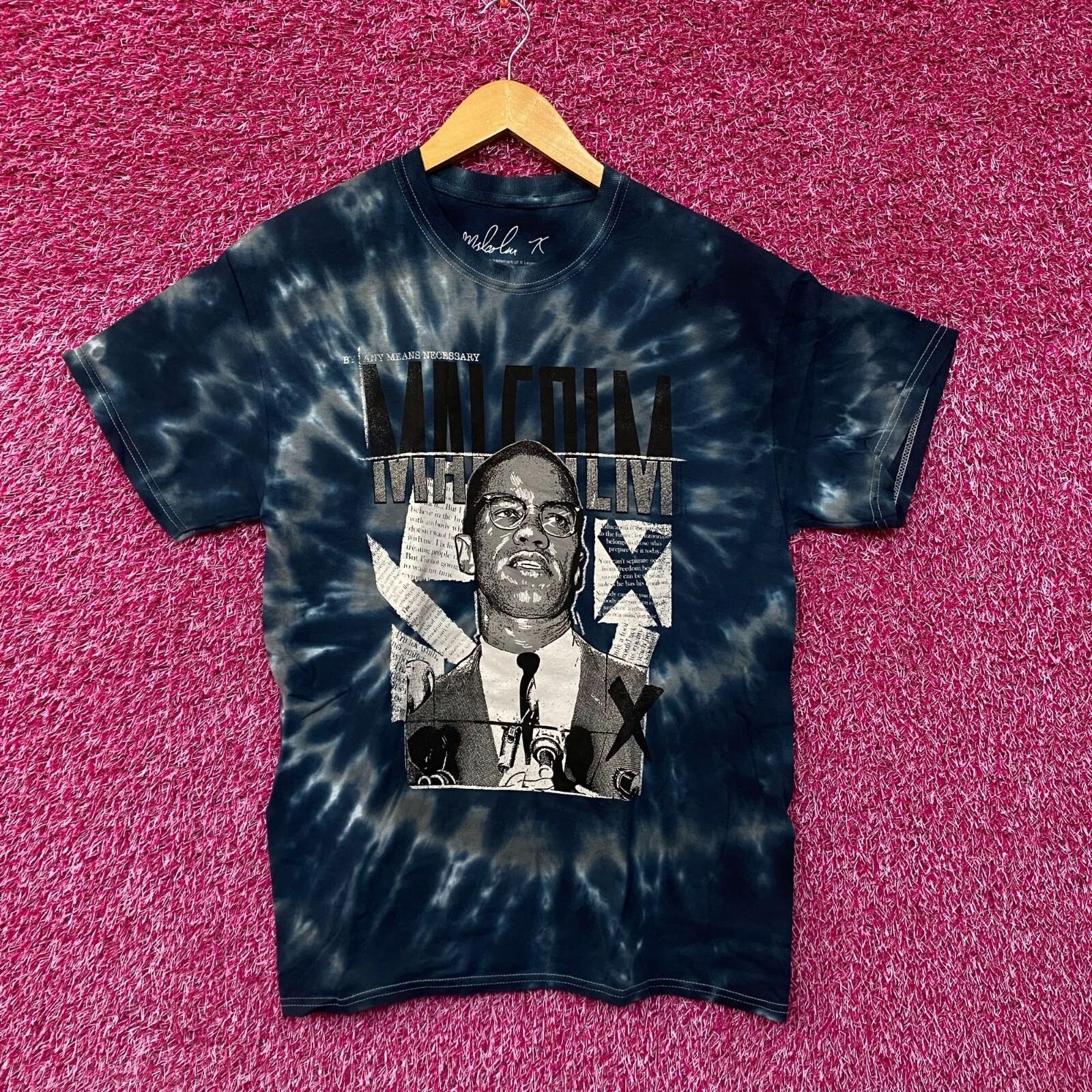 

Malcom x blue tie dye Tshirt size medium S