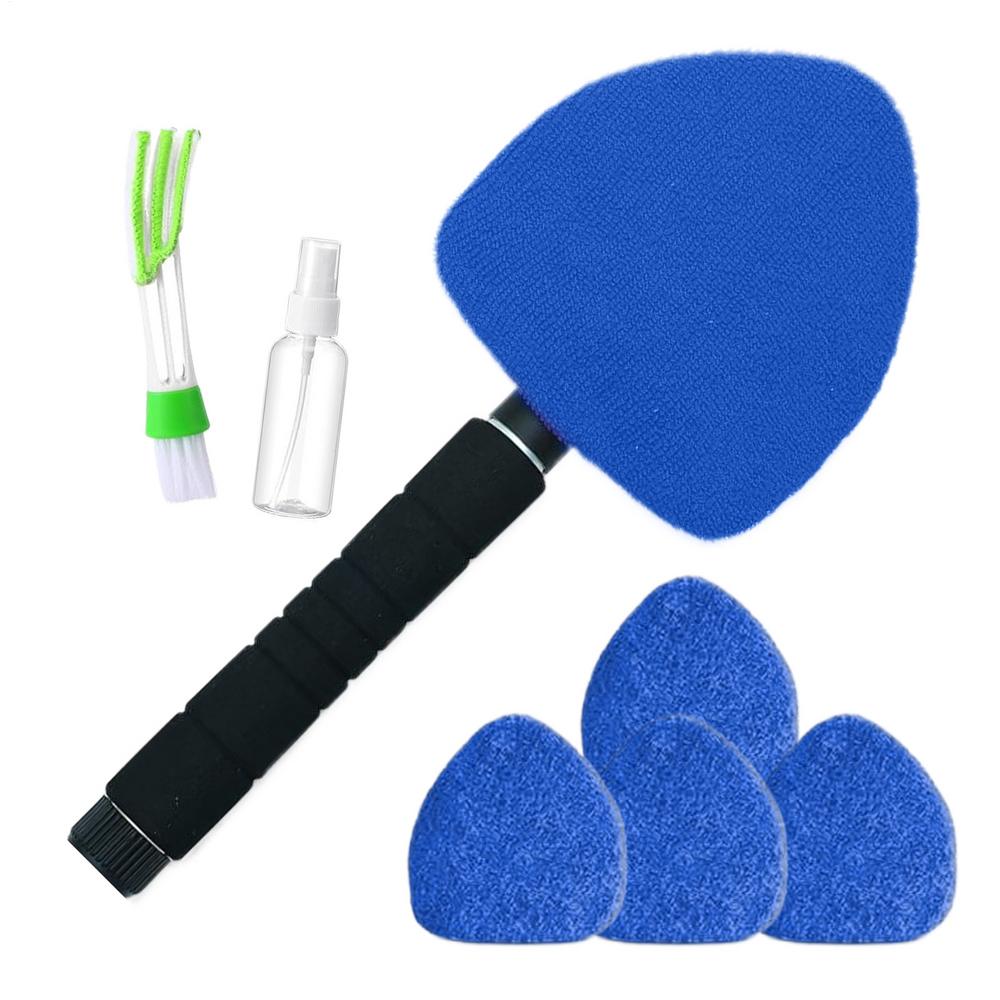 Extendable Windshield Cleaner Tool, Detachable Window Wash Brush for Car Truck RV Boat, Interior Exterior Glass Cleaning Tool