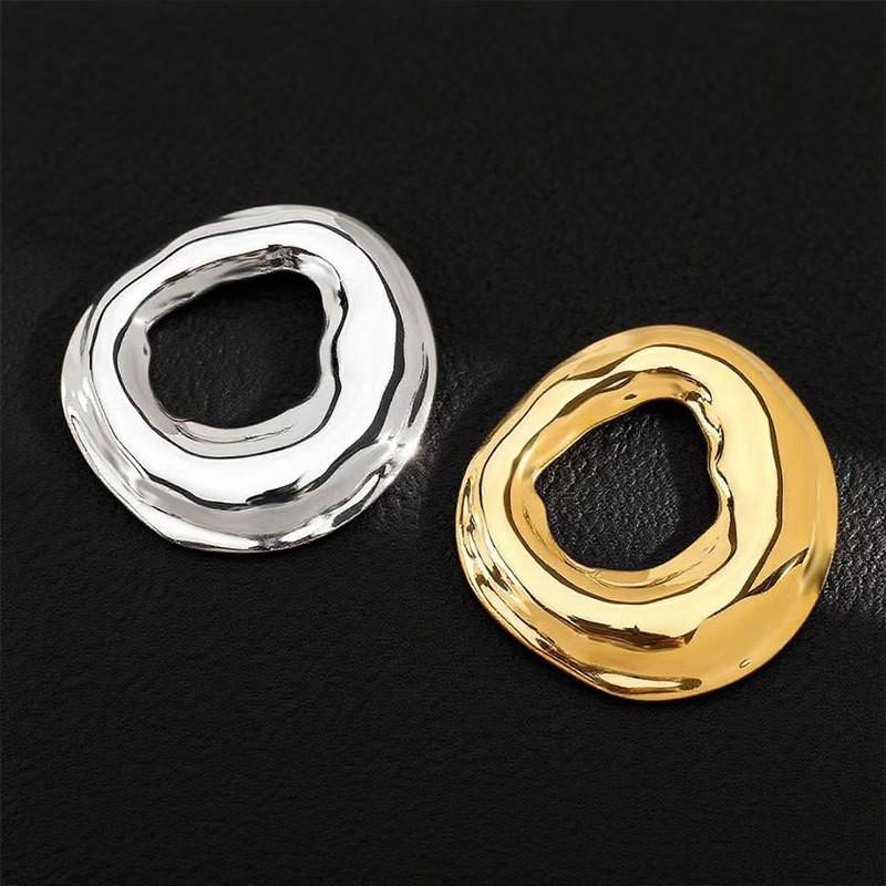 European Minimalist Gold Sunflower Seed Water Drop Stainless Steel Brooch