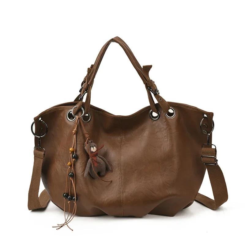 Stylish Design Large Capacity Solid PU Versatile Shoulder Bags 2026 Fashi Temperament Classic Style Commute Tote Bag for Women