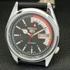 VINTAGE REFURBISHED SEIKO 5 AUTOMATIC 6309A JAPAN MENS BLACK WATCH A441107-4 Sk-a441107