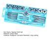 Metal Carbon Steel Tapping Tooth Set with Storage Box Durable Wear-Resistant High Precision Wide Size Range Tapping Tooth Kit