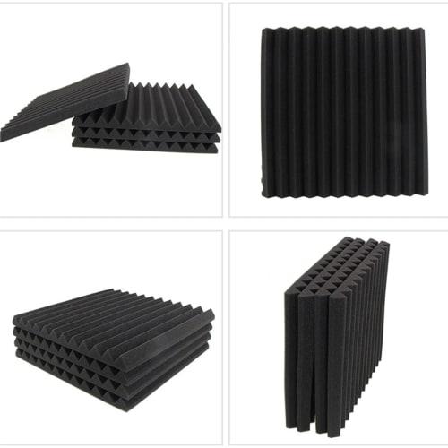 FsGrg [24 Sheets] Sound-Absorbing Material, Soundproofing Material, 30*30*2.5cm, Extra Thick, Soundproofing, Soundproofing, Sound Absorption, Interior