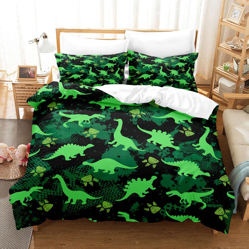 Cartoon Dinosaur Series Doona/Quilt/Duvet Cover Single/Double/Queen Bedding Set
