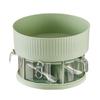 Kitchen Spice Turntable Organizer 2 Tier Plastic 360 Degree Rotation Multifunctional Seasoning Storage Rack for Cabinet