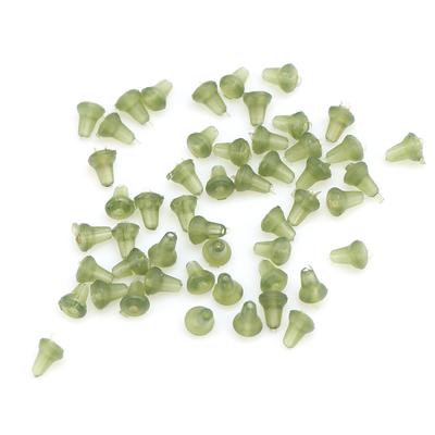 50 Adet Plastik Olta Balıkçılığı Takımı Yem Durdurucular Balıkçılık Takımı Aksesuarları (yeşil)