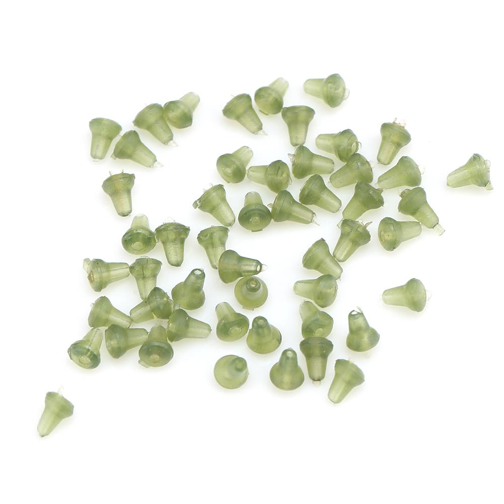 

50pcs Plastic Carping Fishing Tackle Bait Stops Fishing Tackle Accessories (green)