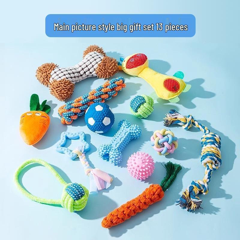 Подарочный набор из прочных жевательных игрушек для собак