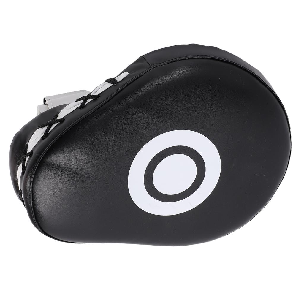 Boxing Curved Punching Mitt PU Leather Boxing Pad with Strap for Taekwondo Training