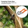 11Tooth Handheld Survival Chain Saw Chainsaws Emergency Camping Hiking Tool Pocket Hand Tool Pouch Outdoor Pocket Hand Chain Saw High Quality