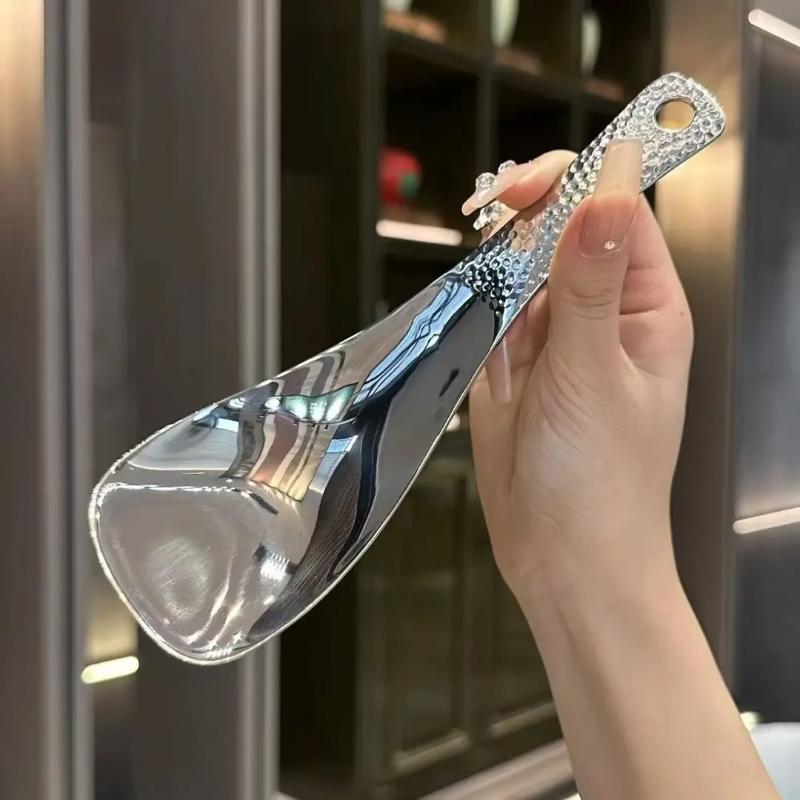 Ложка для риса из нержавеющей стали, Квадратная сервировочная ложка с молотковым рисунком, Домашняя антипригарная лопатка для риса, Сервировочная ложка для риса для ресторана серебряный
