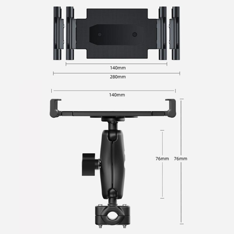Car Headrest Metal Phone Mount Stretchable Car Seat Back Tablet Holder Compatible with 4.7-11 Inch Cellphone,Tablets