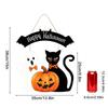 Halloween Wooden Pumpkin Welcome Sign for Front Door Wall Window Hanging Home Decor
