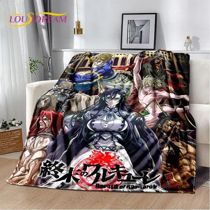 Record of Ragnarok Anime Cartoon Weiche Plüschdecke, Flanelldecke, Überwurfdecke für Wohnzimmer, Schlafzimmer, Bett, Sofa, Picknick-Abdeckung