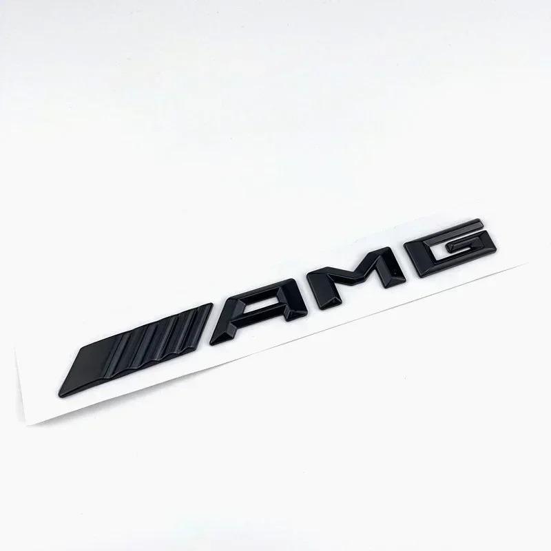 3d ABS Black AMG Emblem Letters Car Trunk Badge For Mercedes Benz W204 W205 W176 W177 W212 W213 AMG Sticker Accessories