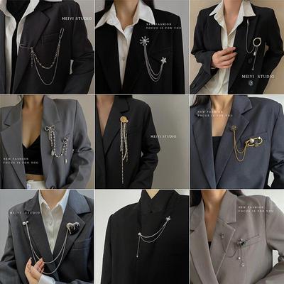 Pearl Tassel Brooch: Trendy Korean-Style Corsage for Fashion-Forward Individuals.