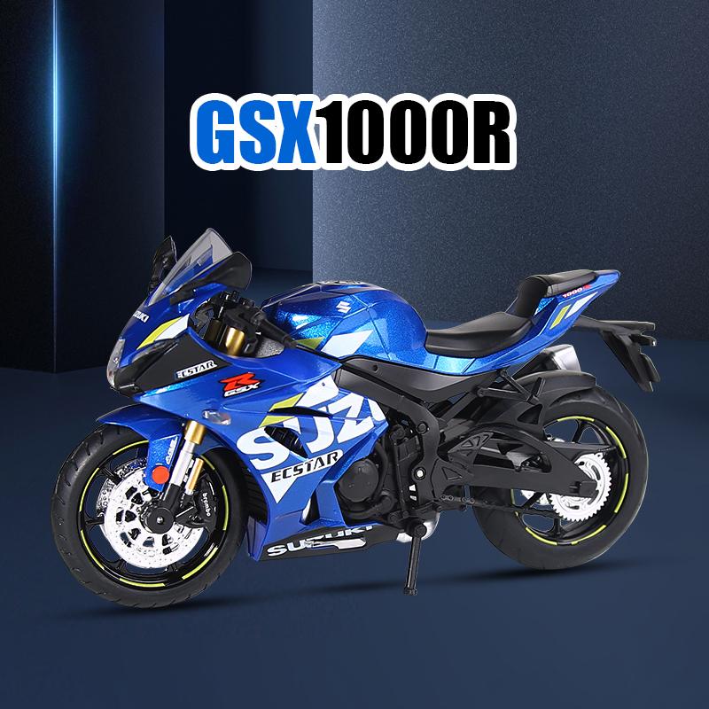 1/12 Suzuki GSX1000R Motorcycle Model Alloy Die Cast Motorcycle Ornaments Boys Toy Birthday Gift