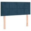 Box Spring Bed with Mattress Dark Blue 80x200 cm Velvet