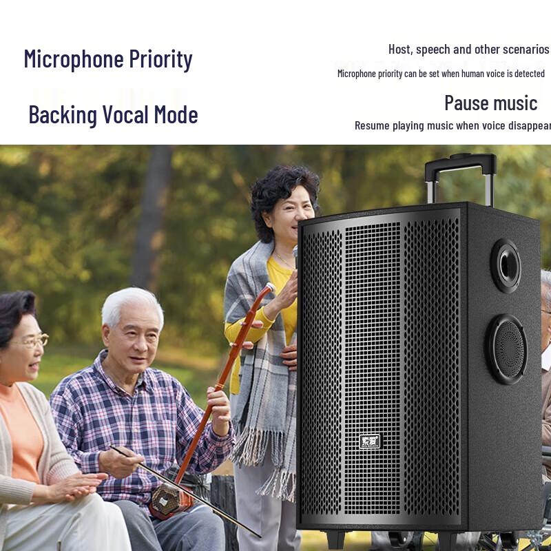 Soaiy SA-F87 15-inch Portable Bluetooth Karaoke Speaker