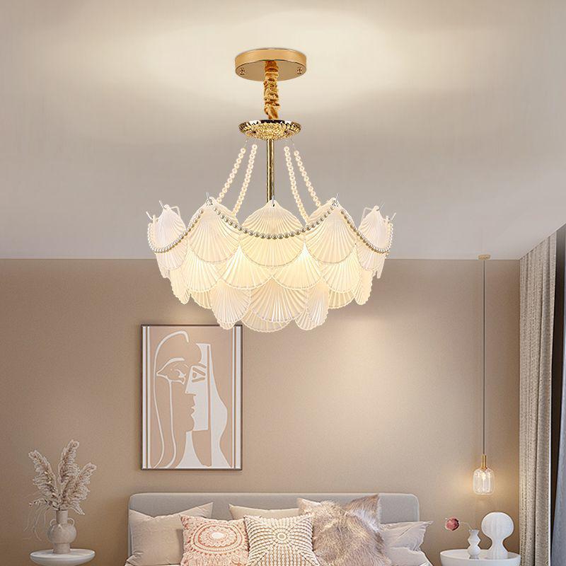 Modern French Crystal Pearl Chandelier for Living Room and Dining Room