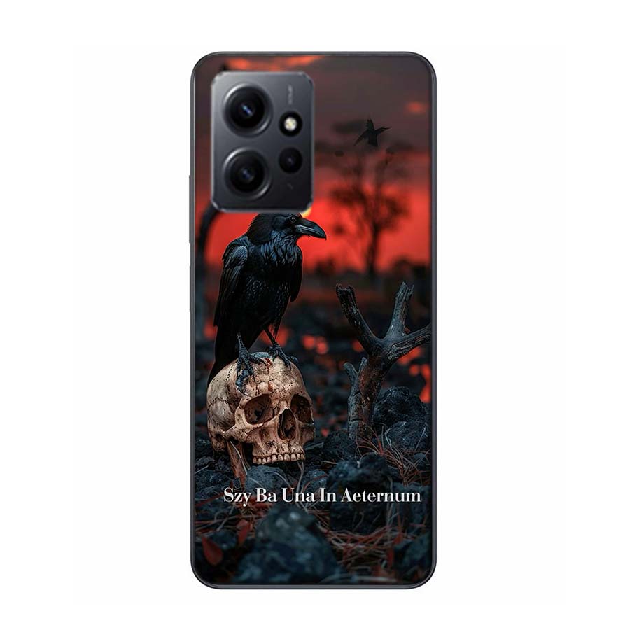 Raven Dark Crow Phone Case For Redmi Note 14 15 Pro 5G 13 12 Pro Plus 11 11T 11E 11S 10 Pro 10S 9 9S Cover Cell Clear TPU Capa C