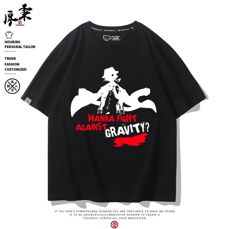 New Anime Nakahara Chuuya Dazai Osamu Cosplay Printed Short Sleeve TShirt Casual Tee Fashion Vintage Shirts Versatile In Summer